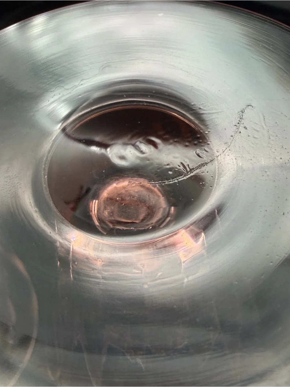 Pink Etched Depression Glass Footed Tumblers - Set of 2